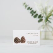Zwei pinecones visitenkarte (Stehend Vorderseite)