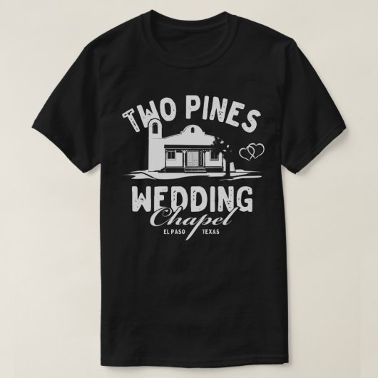 Zwei Pines Hochzeitskapelle T-Shirt (Design vorne)