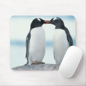 Zwei Pinguine mit Berührungsbaken Mousepad (Mit Mouse)