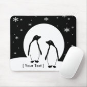 Zwei Pinguine Mousepad (Mit Mouse)