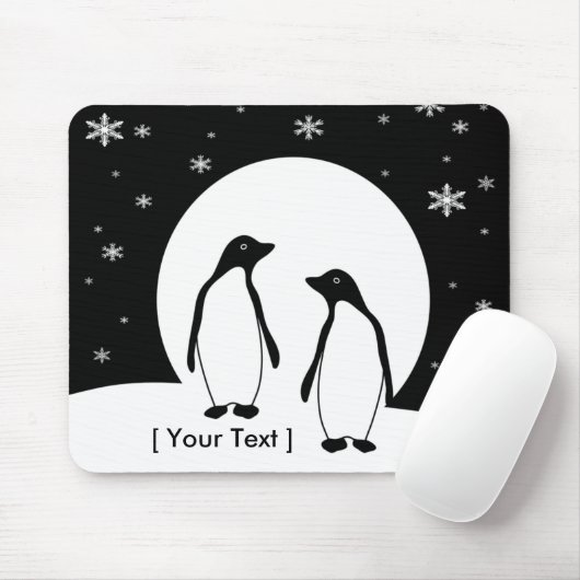 Zwei Pinguine Mousepad (Mit Mouse)