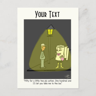 Zwei Plough Funny Cartoon Post Card Feiertagspostkarte