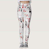 Zwei, Pokerkarten, Anzahl, Damen Leggings (Vorderseite)