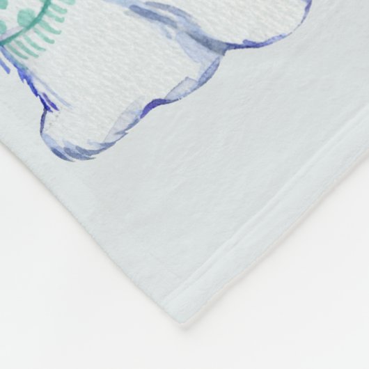 Zwei Polar Bears Fleece Blanket (Ecke)