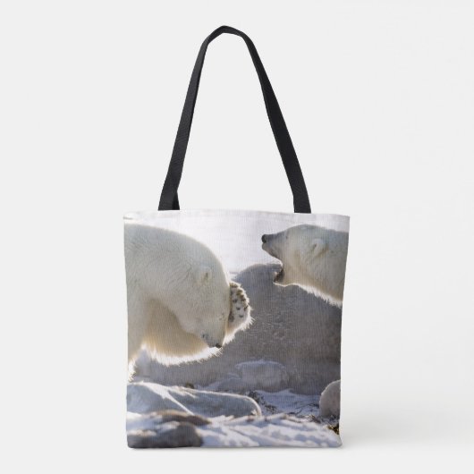 Zwei Polarbären Tasche (Rückseite)