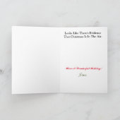 Zwei Polizeibeamte Weihnachtskarte Karte (Innenseite)