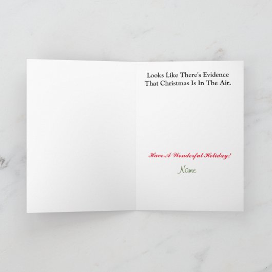 Zwei Polizeibeamte Weihnachtskarte Karte (Innenseite)