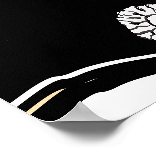 Zwei Polka Dot Beach Stühle im Sunset Poster (Ecke)