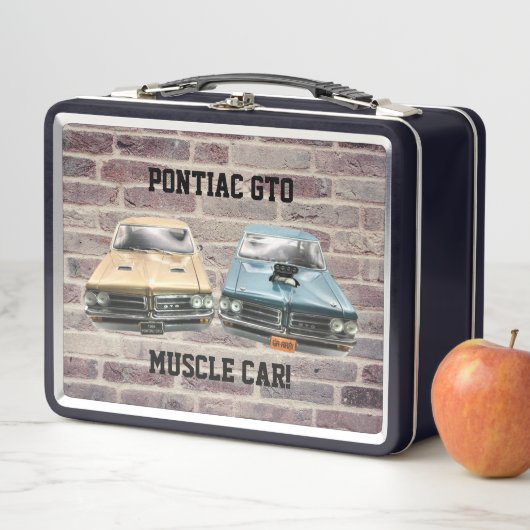 Zwei Pontiac-GTO-Autos Metall Brotdose (Beispiel)