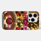 ZWEI POODLES FEIERN CHRISTMAS Case-Mate iPhone HÜLLE (Rückseite (Horizontal))