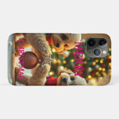 ZWEI POODLES FEIERN CHRISTMAS Case-Mate iPhone HÜLLE (Rückseite (Horizontal))