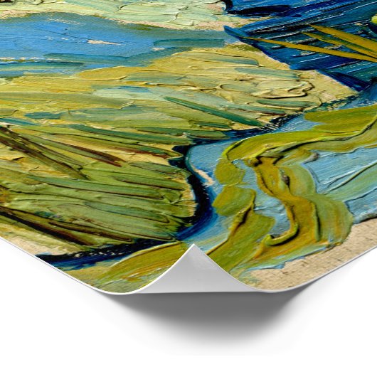 Zwei Poplars in den Alpen - Vincent van Gogh Poster (Ecke)