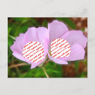 Zwei Poppies-Rahmen für zwei Fotos Postkarte