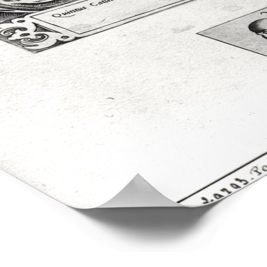 Zwei Portraits von Catullus Poster (Ecke)