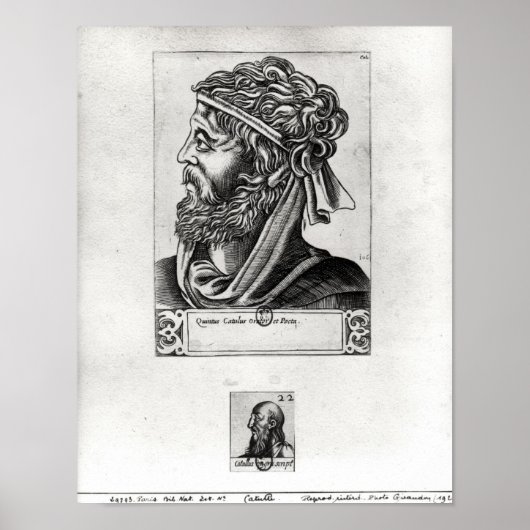 Zwei Portraits von Catullus Poster (Vorne)