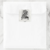 Zwei Portraits von Catullus Quadratischer Aufkleber (Tasche)