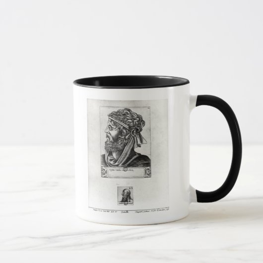 Zwei Porträts Catullus Tasse (Rechts)