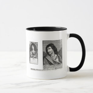 Zwei Porträts Savinien Cyrano De Bergerac Tasse