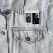 Zwei Porträts von George Eastman 1884 und 1890 Button (Beispiel)