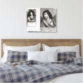 Zwei Porträts von Savinien Cyrano de Bergerac Leinwanddruck (Insitu (Schlafzimmer))