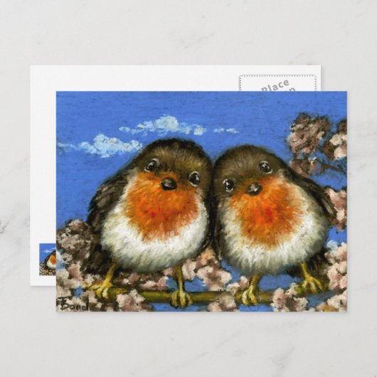 Zwei Postkarten von Tanya Bond (Vorne/Hinten)