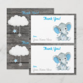 Zwei pro Seite Vielen Dank Karten Elephant Boy Dus (Vorne/Hinten)