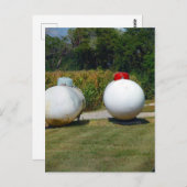 Zwei Propan Tanks in Iowa Postkarte (Vorne/Hinten)