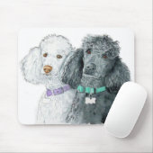 Zwei Pudel Mousepad (Mit Mouse)