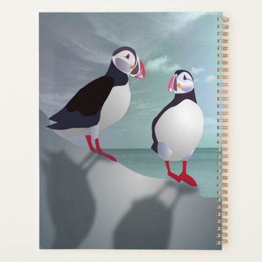 Zwei Puffins Design Planer (Rückseite)