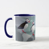 Zwei Puffins Design-Tasse Tasse (Links)