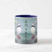 Zwei Puffins Design-Tasse Tasse (Zentrum)