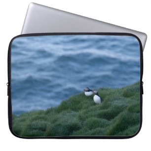 Zwei Puffvögel in Island - Laptop-Sieb Laptopschutzhülle
