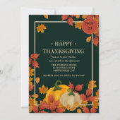 Zwei Pumpkins Erntedank Einladung (Vorderseite)