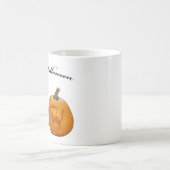 Zwei Pumpkins glückliches Halloween Kaffeetasse (Mittel)