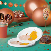 Zwei Pumpkins Pappteller