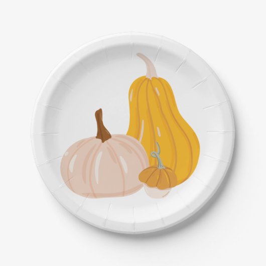 Zwei Pumpkins Pappteller (Vorderseite)