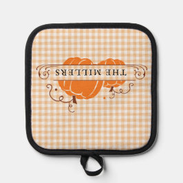 Zwei Pumpkins Personalisiert Topflappen