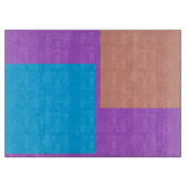 Zwei Quadrate auf der Glasschneidewand Schneidebrett (Vorderseite)