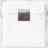 Zwei Quadratischer Aufkleber (Tasche)