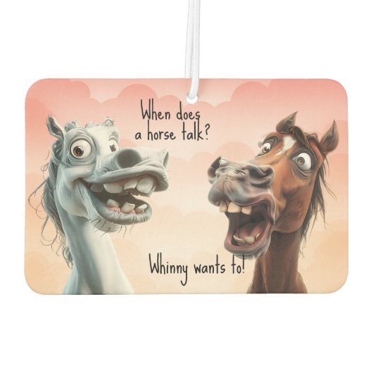 Zwei Quirky Horse Josh Black Pink Autolufterfrischer (Rückseite)