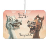 Zwei Quirky Horse Josh Black Pink Autolufterfrischer (Vorderseite)
