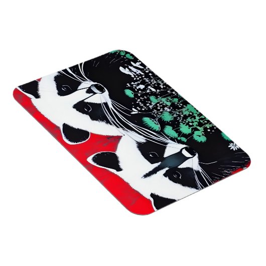 Zwei Raccoons Magnet (Rechte Seite)