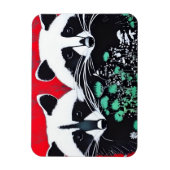 Zwei Raccoons Magnet (Vertikal)