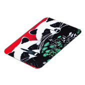 Zwei Raccoons Magnet (Linke Seite)