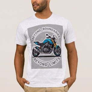Zwei-Rad-Motorrad-Aufkleber-Kunst T-Shirt