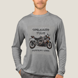 Zwei-Rad-Motorrad-Aufkleber-Kunst Tri-Blend Shirt
