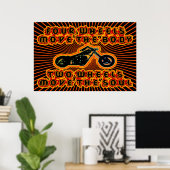 ZWEI RÄDER BEWEGEN DEN E-SOUL-POSTER POSTER (Heimbüro)