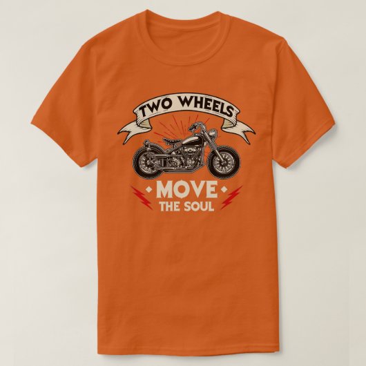 Zwei Räder bewegen den Motorrad-Soul-Chopper B T-Shirt (Design vorne)