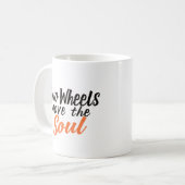 Zwei Räder bewegen die Seele Kaffeetasse (Vorderseite Links)