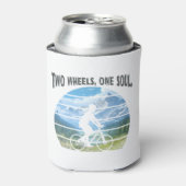 Zwei Räder, ein Soul. Radsport Dosenkühler (Kanne Vorderseite)